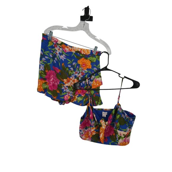 Lottie & Holly B-O-G Collective Floral Crop Top & Skort Set Size Large NWOT - Picture 1 of 9